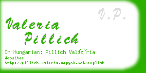 valeria pillich business card